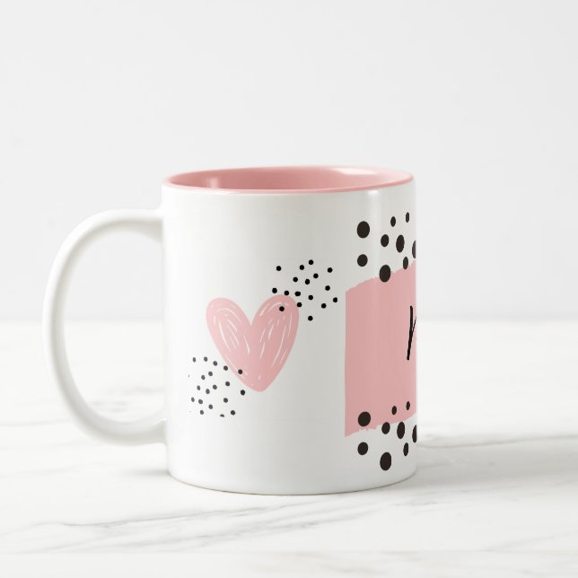 Caneca De Café Em Dois Tons Mug de café mimi pessoal (Esquerda)