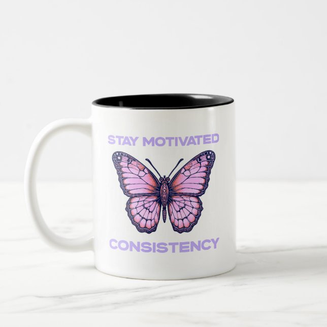 Caneca De Café Em Dois Tons Mug De Café Motivado (Esquerda)