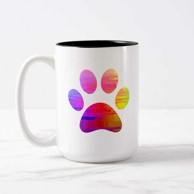 Caneca De Café Em Dois Tons Mug de café para impressão (Esquerda)