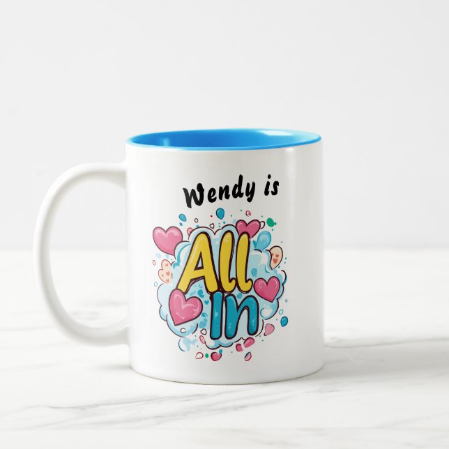 Caneca De Café Em Dois Tons Mug de Café Personalizado (Esquerda)