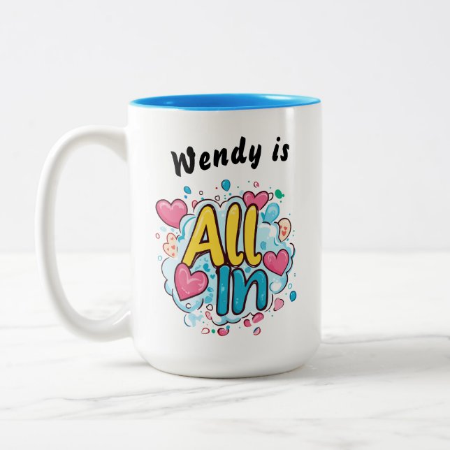 Caneca De Café Em Dois Tons Mug de Café Personalizado (Esquerda)