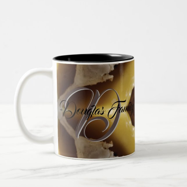 Caneca De Café Em Dois Tons Mug de Café Personalizado da Família - Família Per (Esquerda)
