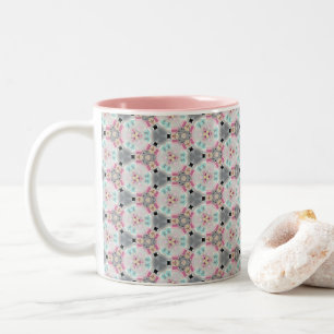 Caneca De Café Em Dois Tons Mug De Café Quinto, Silencioso, Retro Pink