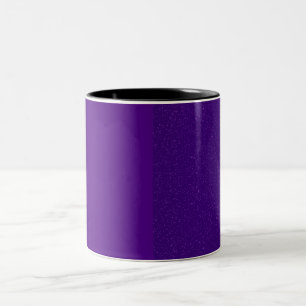 Caneca De Café Em Dois Tons Mug De Café Roxo Com Duas Pontas - Personalizável
