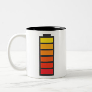 Caneca De Café Em Dois Tons Mug de carga de energia