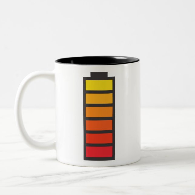 Caneca De Café Em Dois Tons Mug de carga de energia (Esquerda)
