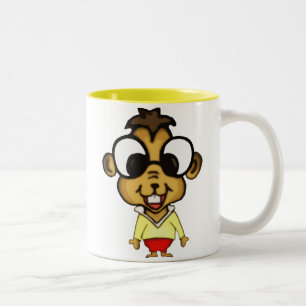 Caneca De Café Em Dois Tons Mug De Chipmunk Myopic