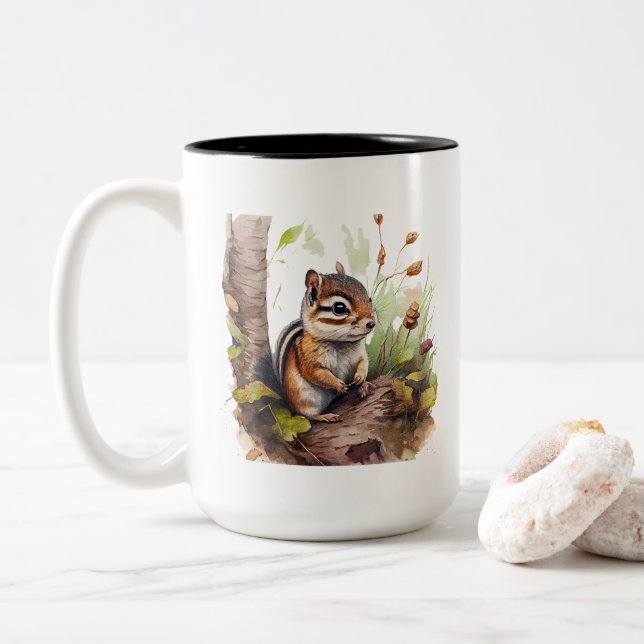 Caneca De Café Em Dois Tons Mug de chipset (Com Donut)