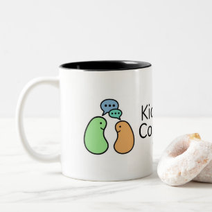Caneca De Café Em Dois Tons Mug de Conversações de Dadores de Rins