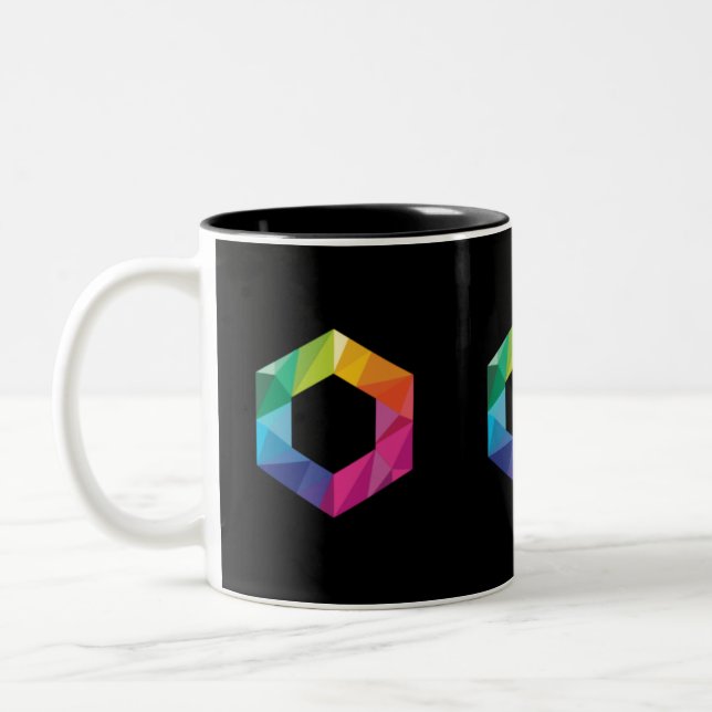 Caneca De Café Em Dois Tons Mug de Designer - LGBTQ (Esquerda)