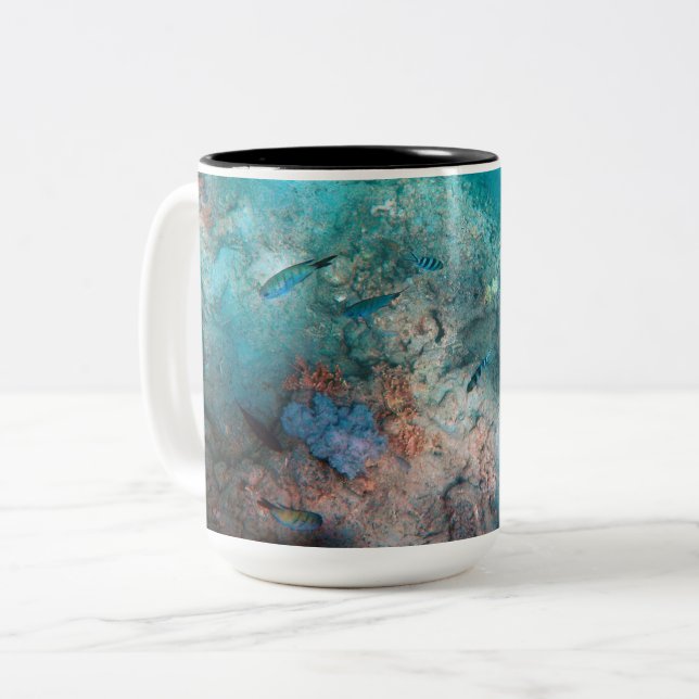 Caneca De Café Em Dois Tons Mug de dois tons, 15 oz (Frente Esquerda)