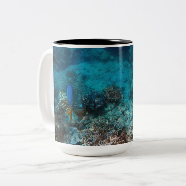 Caneca De Café Em Dois Tons Mug de dois tons, 15 oz (Frente Esquerda)