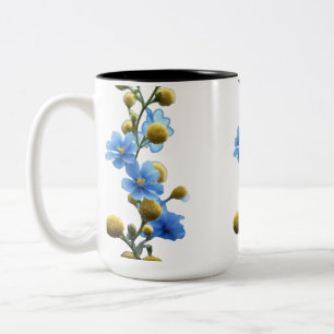 Caneca De Café Em Dois Tons Mug de dois tons 15 oz - Ramificações brilhantes
