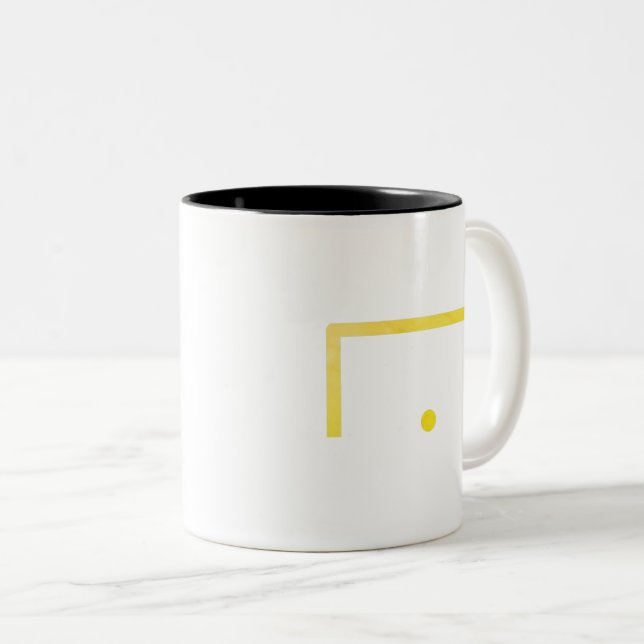 Caneca De Café Em Dois Tons Mug De Dois Tons De Meta (Frente Esquerda)