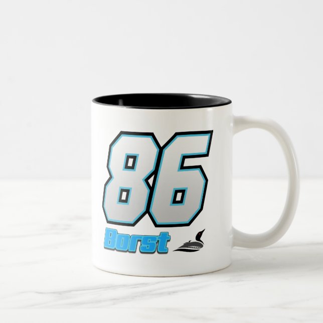 Caneca De Café Em Dois Tons Mug de driver nº 86 (Direita)