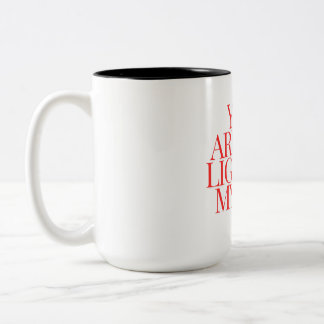 Caneca De Café Em Dois Tons mug de expressões de amor