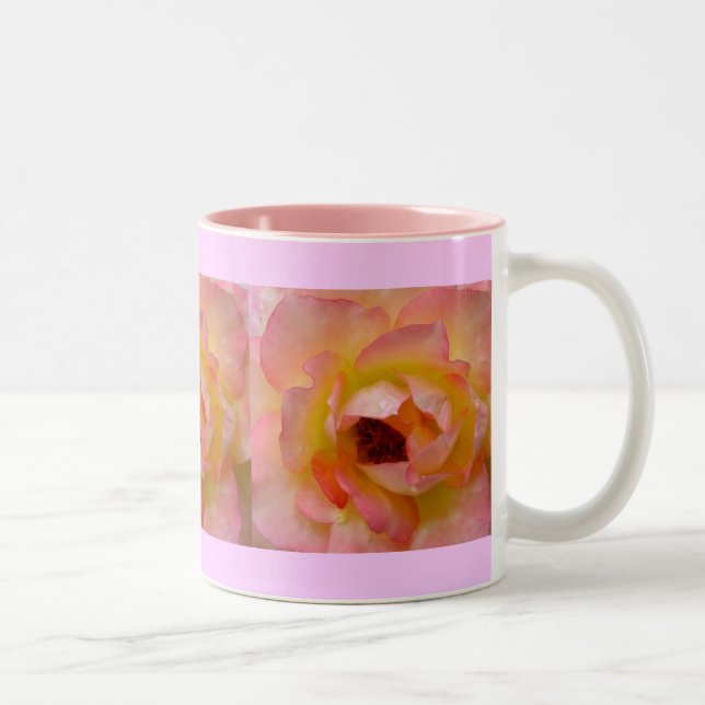 Caneca De Café Em Dois Tons Mug De Flor (Direita)