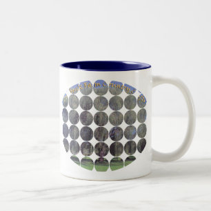 Caneca De Café Em Dois Tons Mug de Fotografia de Ponto Grande