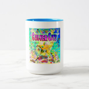 Caneca De Café Em Dois Tons Mug de hora de época de cultura