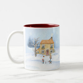 Caneca De Café Em Dois Tons Mug de inverno