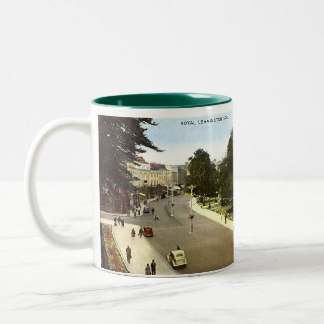 Caneca De Café Em Dois Tons Mug de Leamington Spa Souvenir (Esquerda)