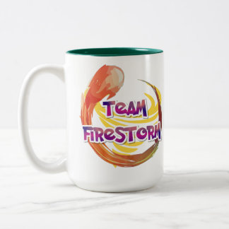 Caneca De Café Em Dois Tons Mug de logotipo do Team Firestorm
