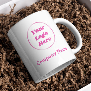 Caneca De Café Em Dois Tons Mug de logotipo feminino feminino rosa