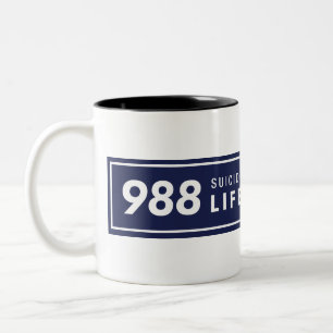 Caneca De Café Em Dois Tons Mug de logotipo horizontal 988
