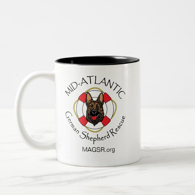 Caneca De Café Em Dois Tons Mug de logotipo MAGSR (Esquerda)