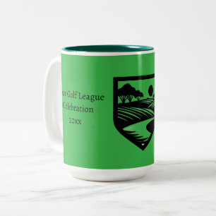 Caneca De Café Em Dois Tons Mug de logotipo personalizado do clube Golf Countr