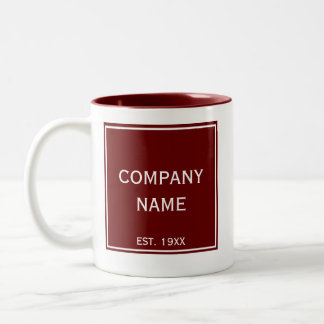 Caneca De Café Em Dois Tons Mug de Logotipo Personalizado - Presente de Apreci