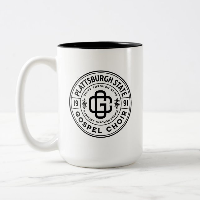 Caneca De Café Em Dois Tons Mug de logotipo PSGC (Esquerda)