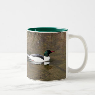 Caneca De Café Em Dois Tons Mug de Mergansers Comuns