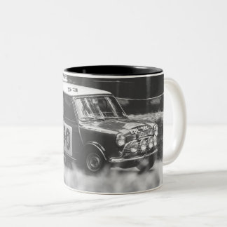CANECA DE CAFÉ EM DOIS TONS MUG DE MOTORAPORTE CLÁSSICO DO MINI COOPER