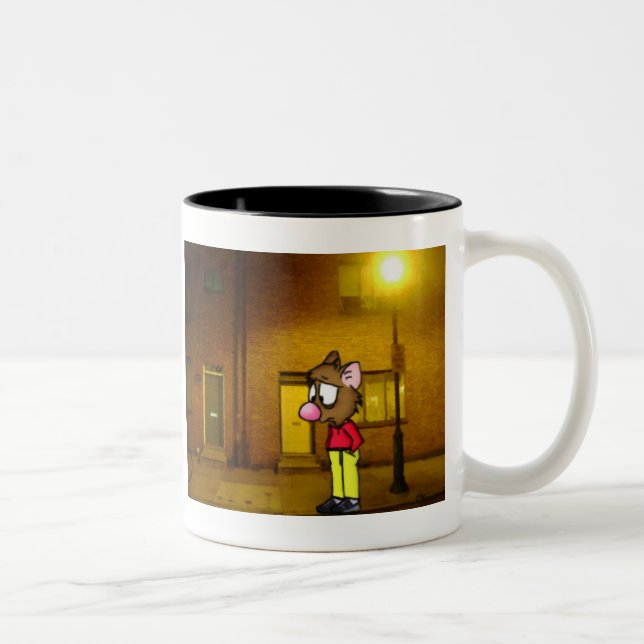 Caneca De Café Em Dois Tons Mug de mouse despondente (Direita)