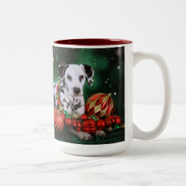 Caneca De Café Em Dois Tons Mug de Natal Dalmaciano