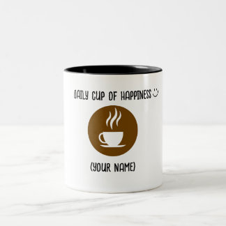 Caneca De Café Em Dois Tons Mug de Nome Personalizado