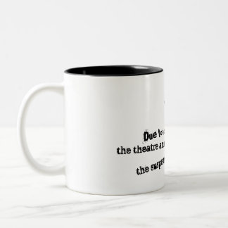Caneca De Café Em Dois Tons Mug de Teatro