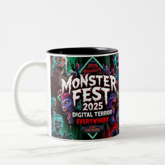 Caneca De Café Em Dois Tons Mug Digital Halloween Terror