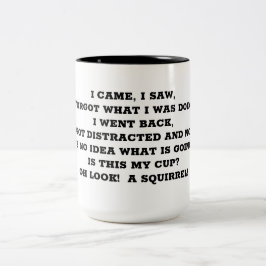 CANECA DE CAFÉ EM DOIS TONS MUG "DISTRACTED"
