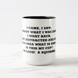 CANECA DE CAFÉ EM DOIS TONS MUG "DISTRACTED"