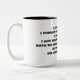 CANECA DE CAFÉ EM DOIS TONS MUG "DISTRACTED"