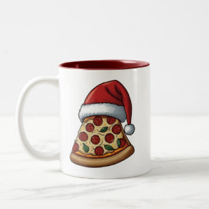 Caneca De Café Em Dois Tons Mug do amante da pizza