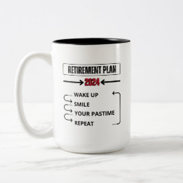 Caneca De Café Em Dois Tons Mug do Plano de Reforma Personalizado 2024