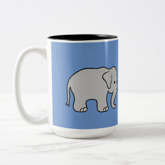Caneca De Café Em Dois Tons Mug embaixador elefante
