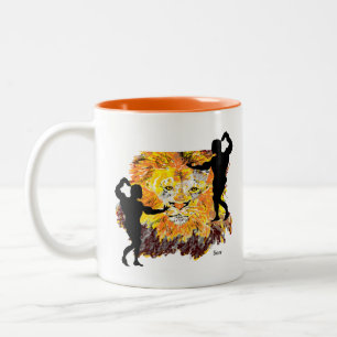 Caneca De Café Em Dois Tons Mug: Energia Dentro de