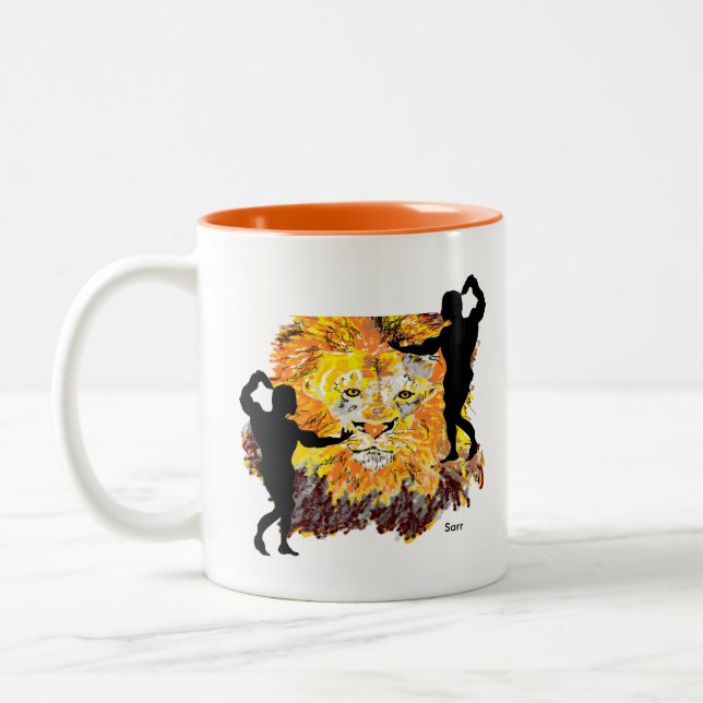 Caneca De Café Em Dois Tons Mug: Energia Dentro de (Esquerda)