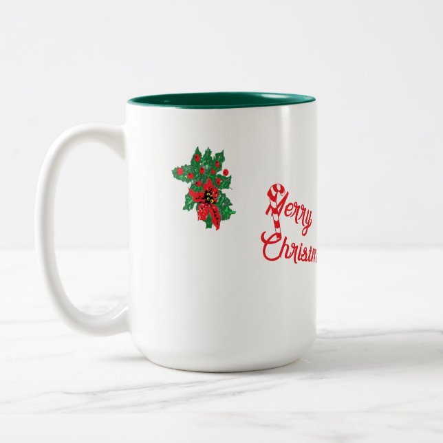 Caneca De Café Em Dois Tons Mug: Feliz Natal (Esquerda)