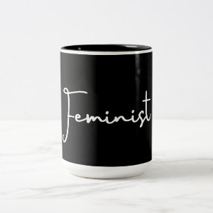 Caneca De Café Em Dois Tons Mug Feminista - Empoderamento de Direitos das Mulh