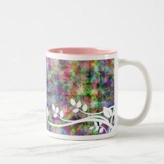 CANECA DE CAFÉ EM DOIS TONS MUG FLORALIADÉLICO